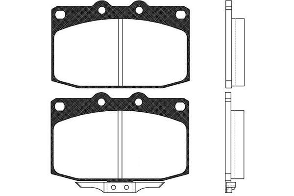 KAVO PARTS Piduriklotsi komplekt,ketaspidur BP-4509